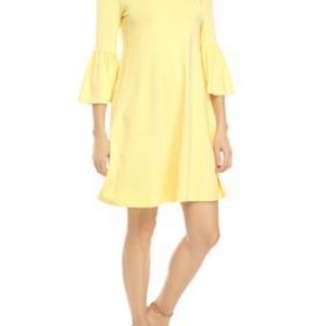 Womens New Direction 3/4 bell sleeve crepe dress